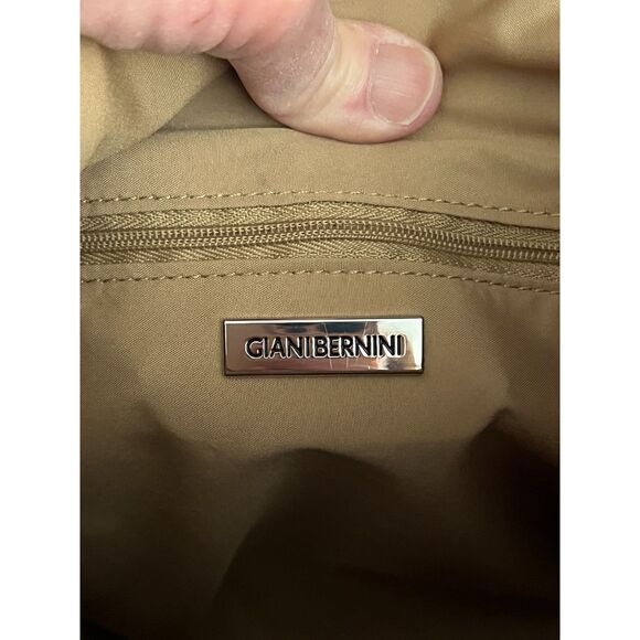 Giani Bernini Orange Tan Adjustable Shoulder Bag NWT with Organizer / Phone Slot - Picture 8 of 8